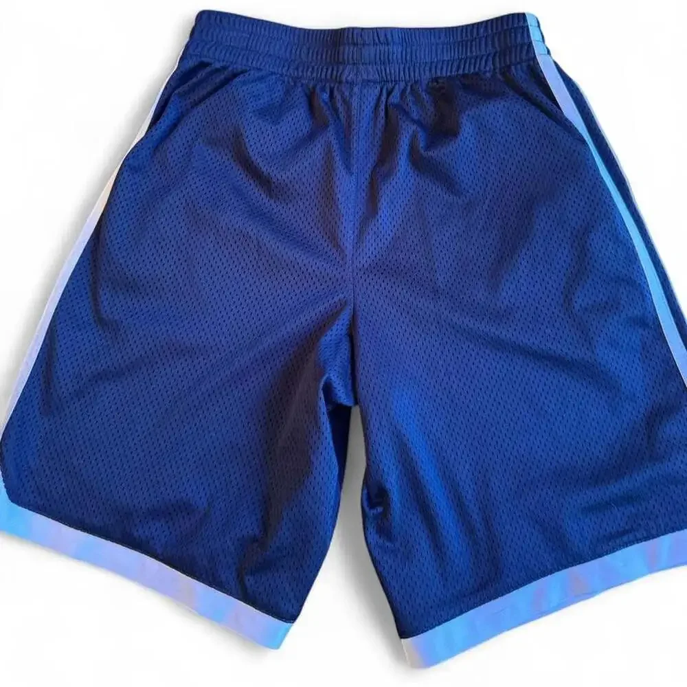 Adidas Mesh Athletic Shorts Navy Blue Boys Size 10/12